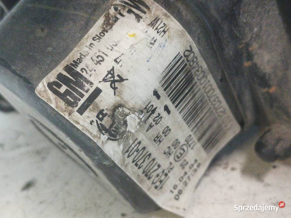 LAMPA PRZÓD LEWA Opel Astra III 20042014 H