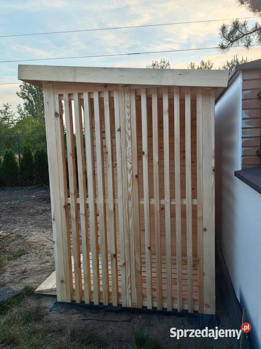 Drewutnia 1 x 15m lamel pion domek narzędziowy 2 Kalety