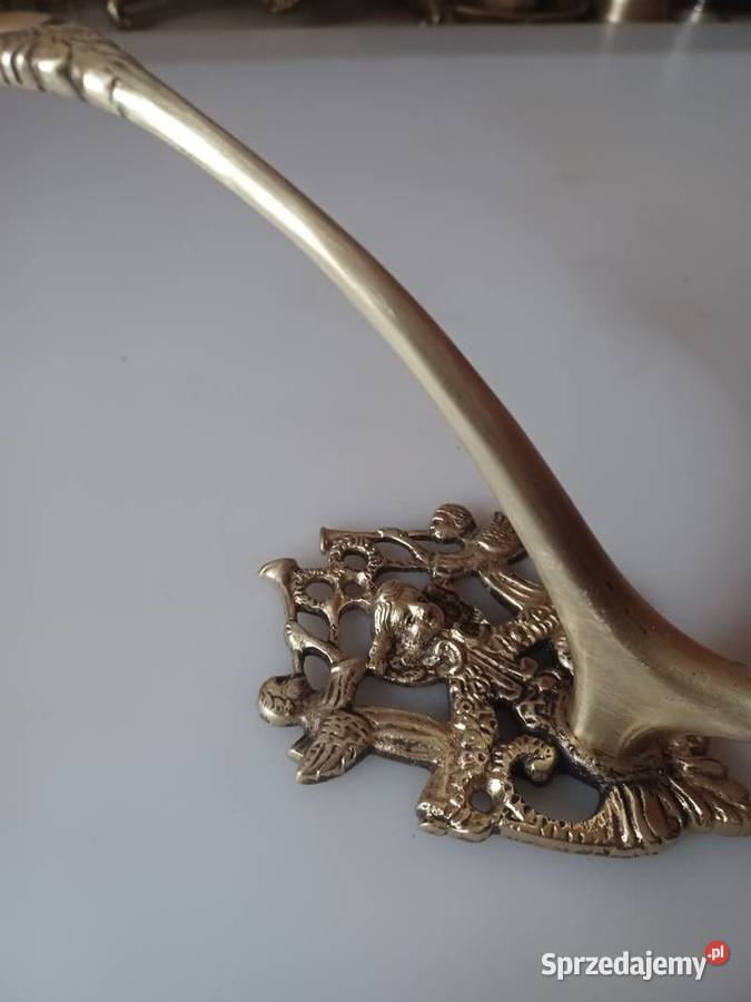 Piękny masywny mosiężny wieszak wielkopolskie Poznań