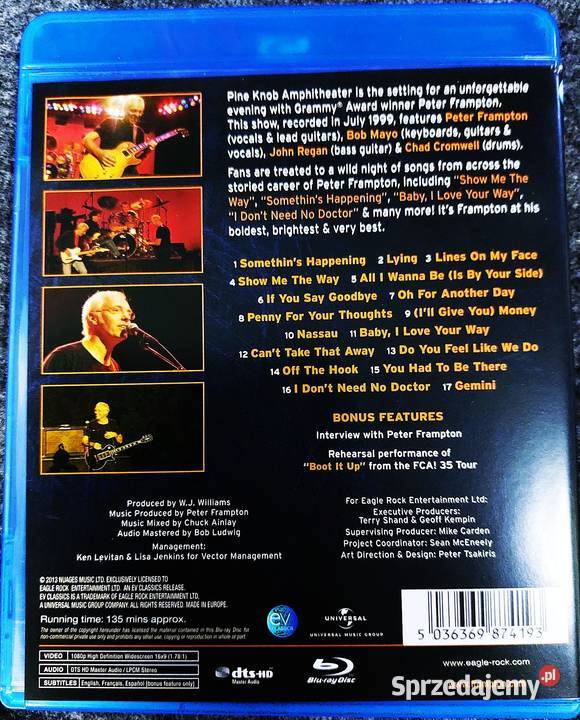 Koncert Legendy Rocka Peter Frampton Live In Wrocław