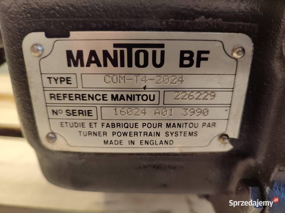 Skrzynia biegów COMT42024 226229 Manitou MT 1337 Wilkowo sprzedam