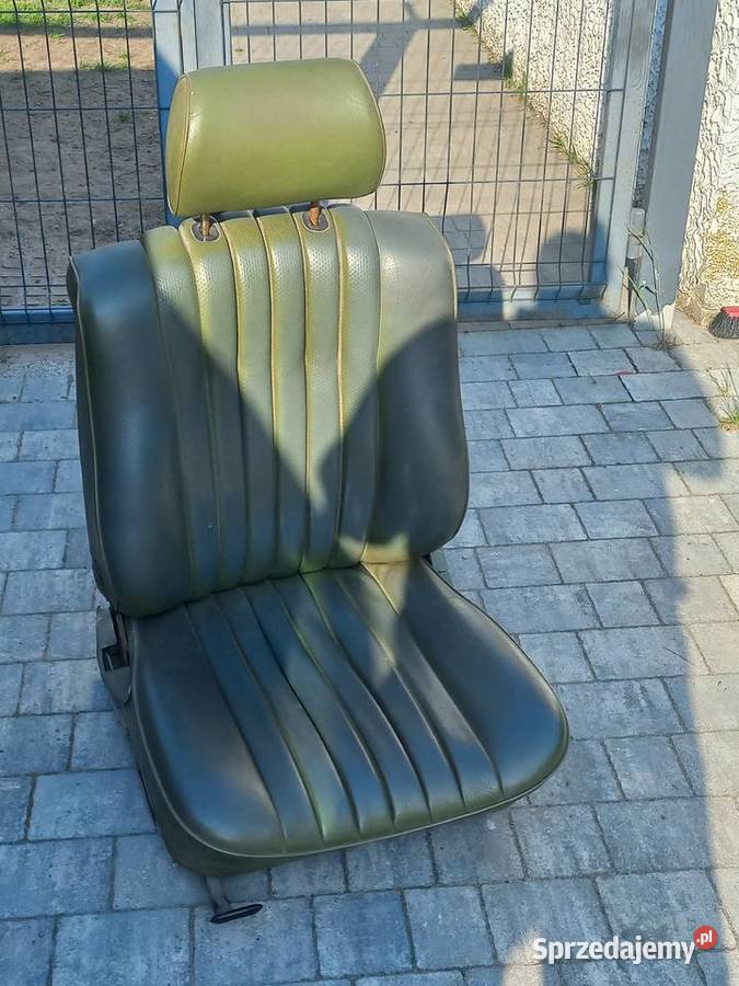 MERCEDES W123 CUPE FOTEL KIEROWCY ZIELONA SKAJA Sawin sprzedam