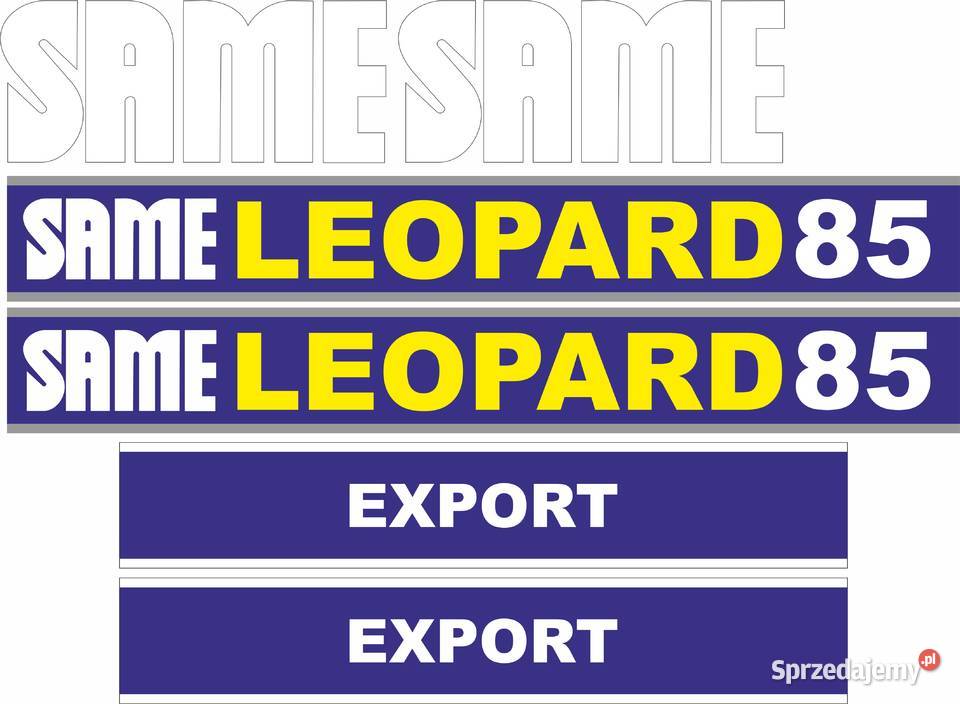 Naklejki Same Leopard 85 super mocne zamienniki Bydgoszcz sprzedam