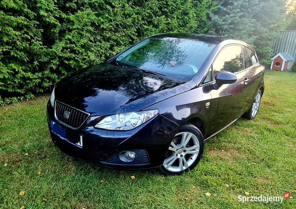 Seat Ibiza 19TDI 105 3d 55l6l spalanie czarna autoalarm Siedlce