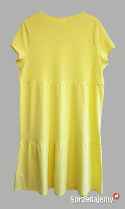 Damska sukienka bawełniana letnia żółta z Spódnice i sukienki Chrzanów sprzedam