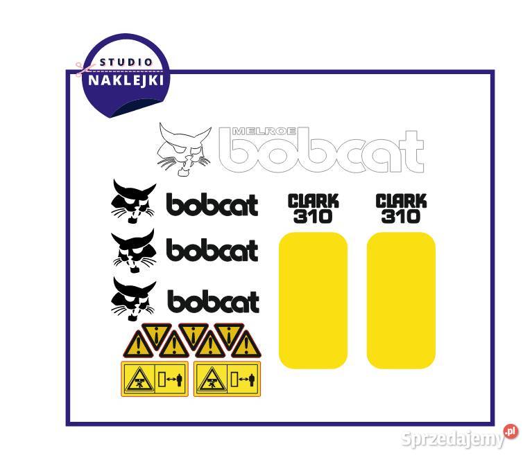 Naklejki Bobcat 10 Clark Miniładowarka ładowarka Pozostałe