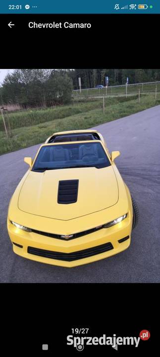 Chevrolet Camaro SS Kabrio 62 V8 2015r Góraszka