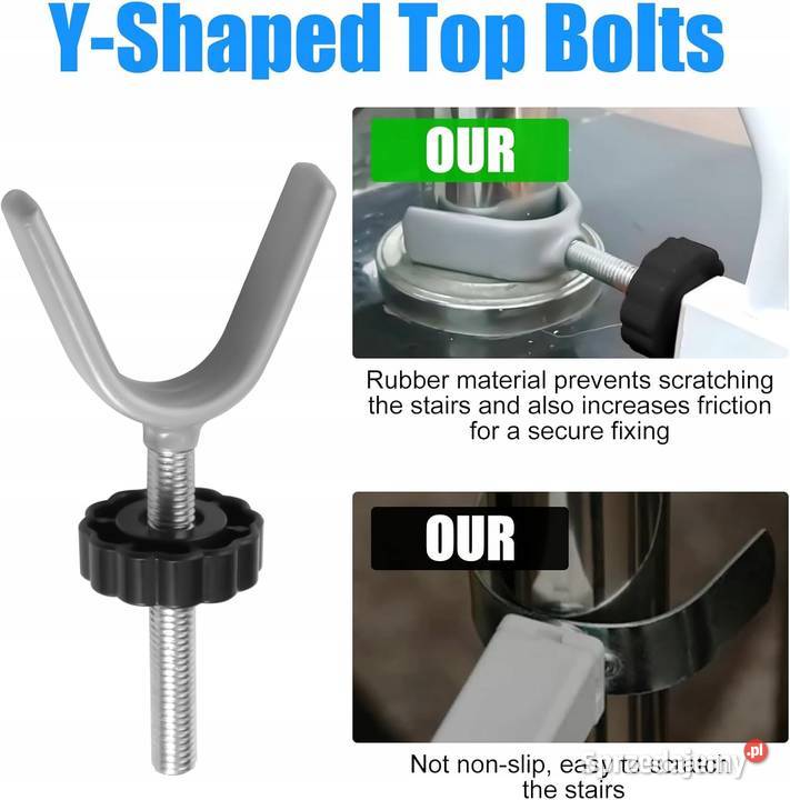 2x mocowanie uchwytu do barierki ochronnej Myszyniec