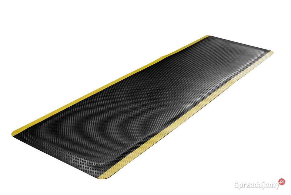 Przemysłowa mata antyzmęczeniowa czarnożółta 85