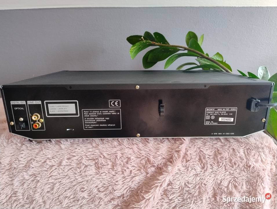 Odtwarzacz CD Sony cdp xe 800 z pilotem Odtwarzacze CD i MD