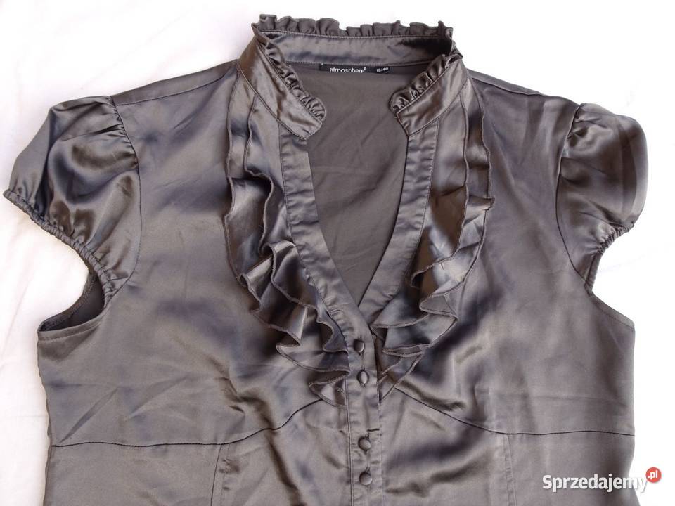 Atmosphere Satynowa koszula Falbanki 46 Rozmiar 46 Bluzki i koszule