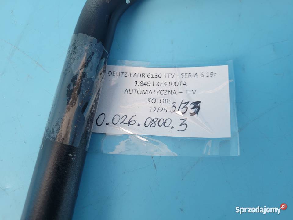 DEUTZFAHR 6130 TTV PRZEWÓD RURA HYDRAULICZNA Kolno sprzedam