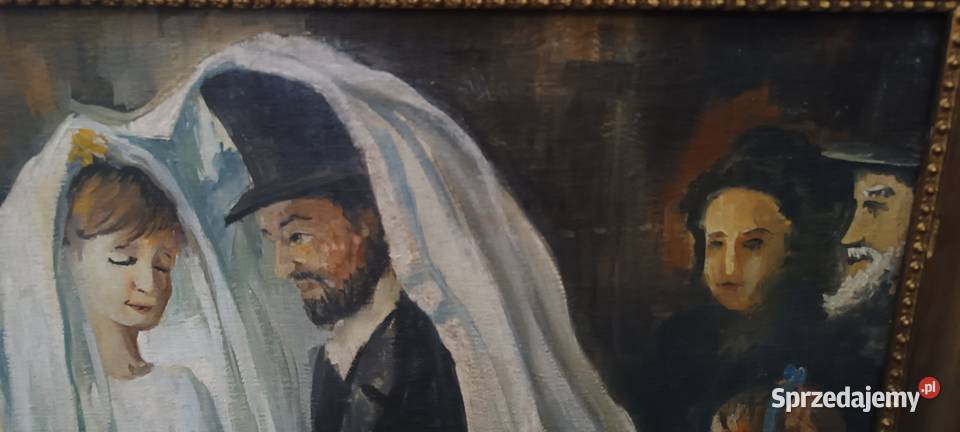 Obraz żydowskie wesele olej na płótnie Kraków