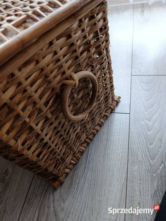 kosz skrzynia chyba wiklinowa zamykana sprzedam