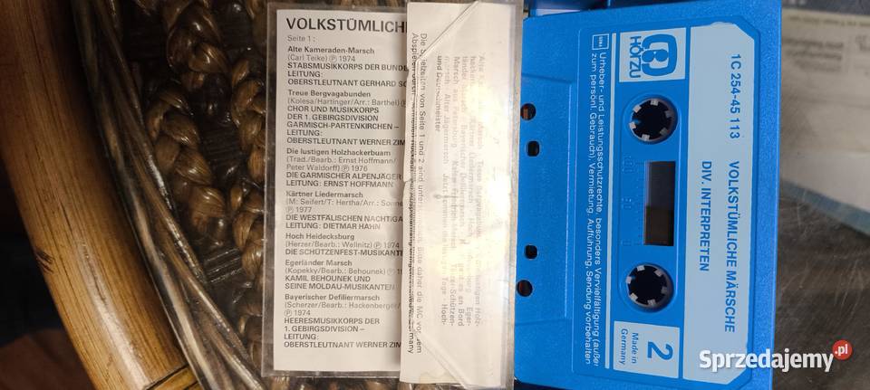 Volkstmliche Mrsche składanka kaseta Gliwice