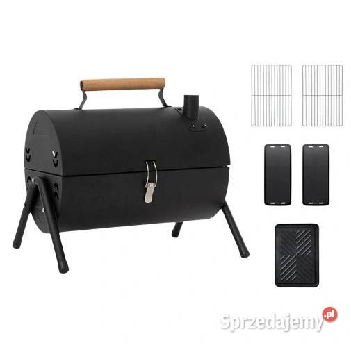 Turystyczny grill węglowy z pokrywą i kominem 2 Wyszków