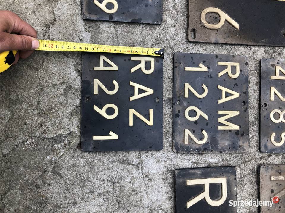 Kolekcjonerskie czarne tablice Pozostałe mazowieckie