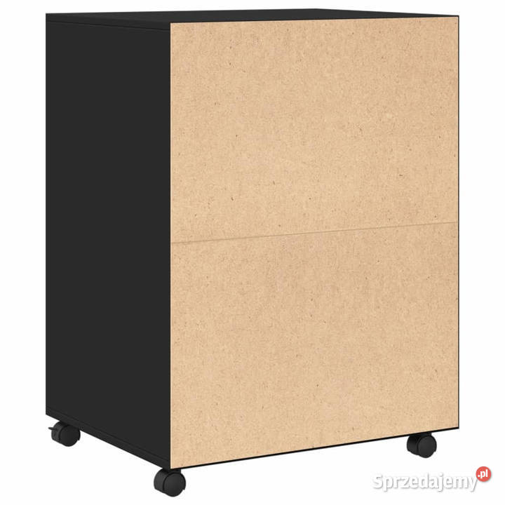 Szafka na kółkach czarna 60x48x81 materiał Warszawa