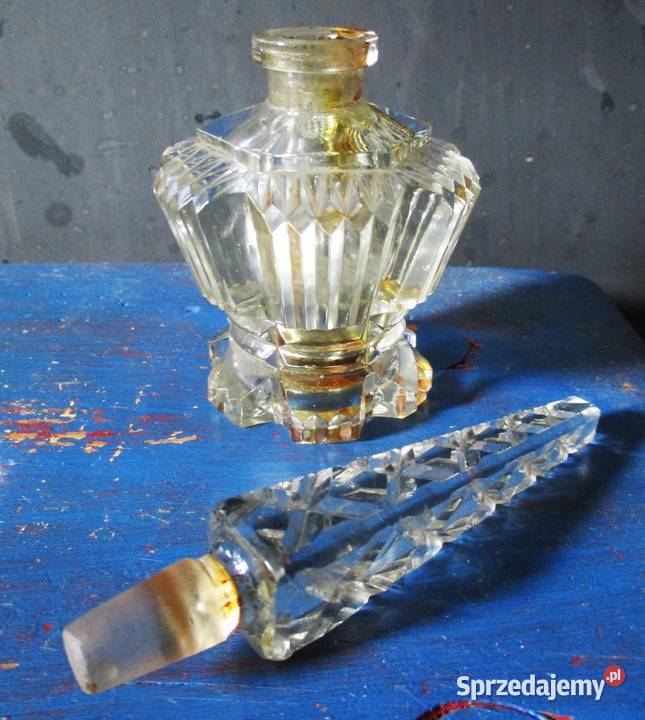 Art Deco Kryształowy Flakon na Perfumy Bohemia Nieporęt