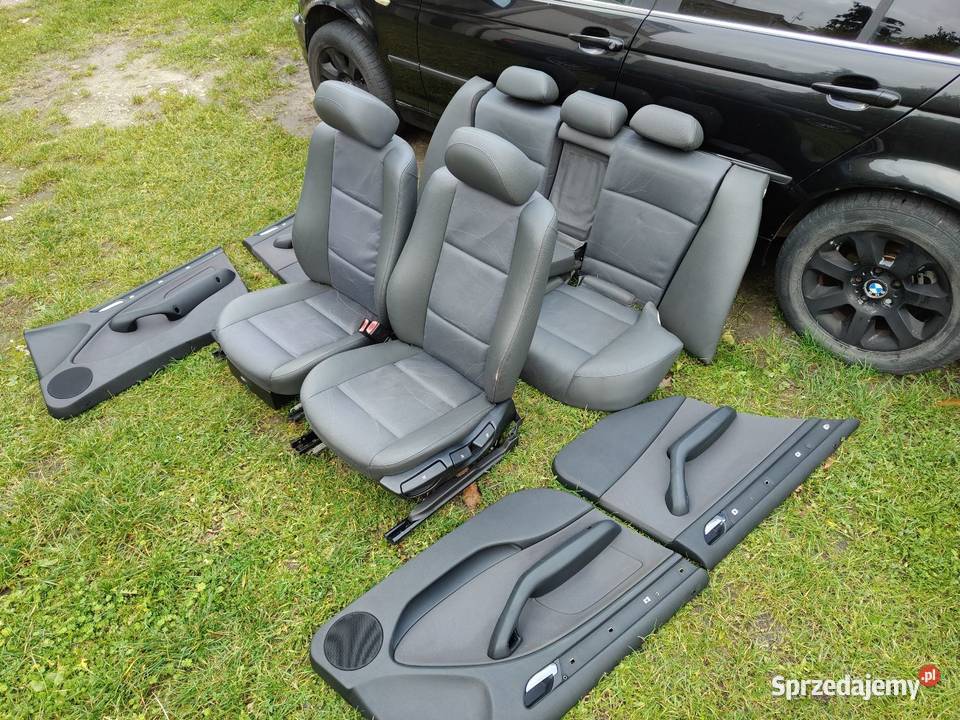 Bmw e46 sedan fotele pół skóry grzane Europa łódzkie Aleksandrów Łódzki sprzedam