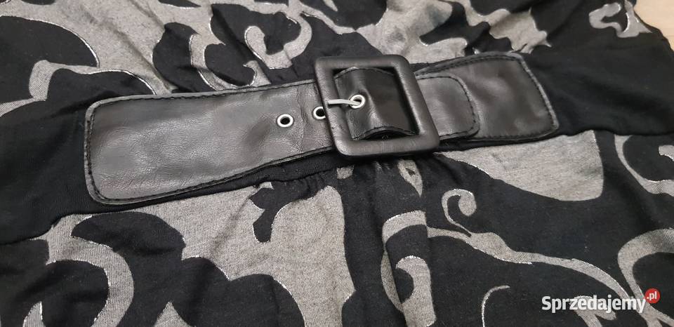 Elegancka tunika ze skorkowym paskiem Dąbrowa Górnicza