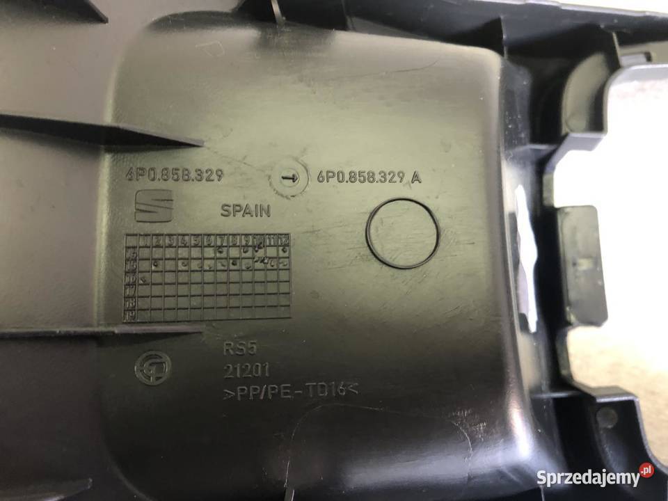 TUNEL ŚRODKOWY SCHOWEK 6P0858329A SEAT IBIZA IV