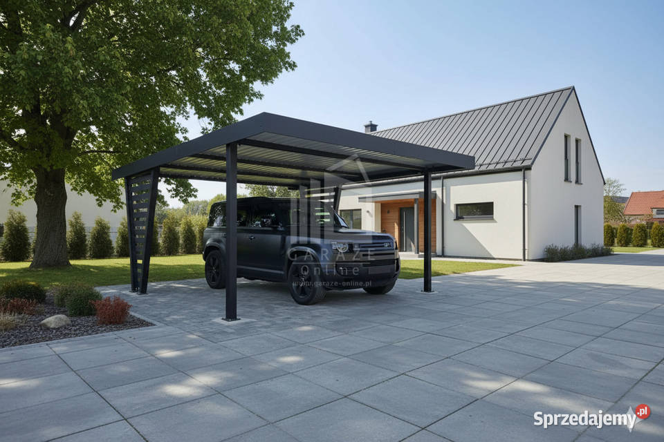 Carport V PREMIUM 4x45m Wypełnienie panelami