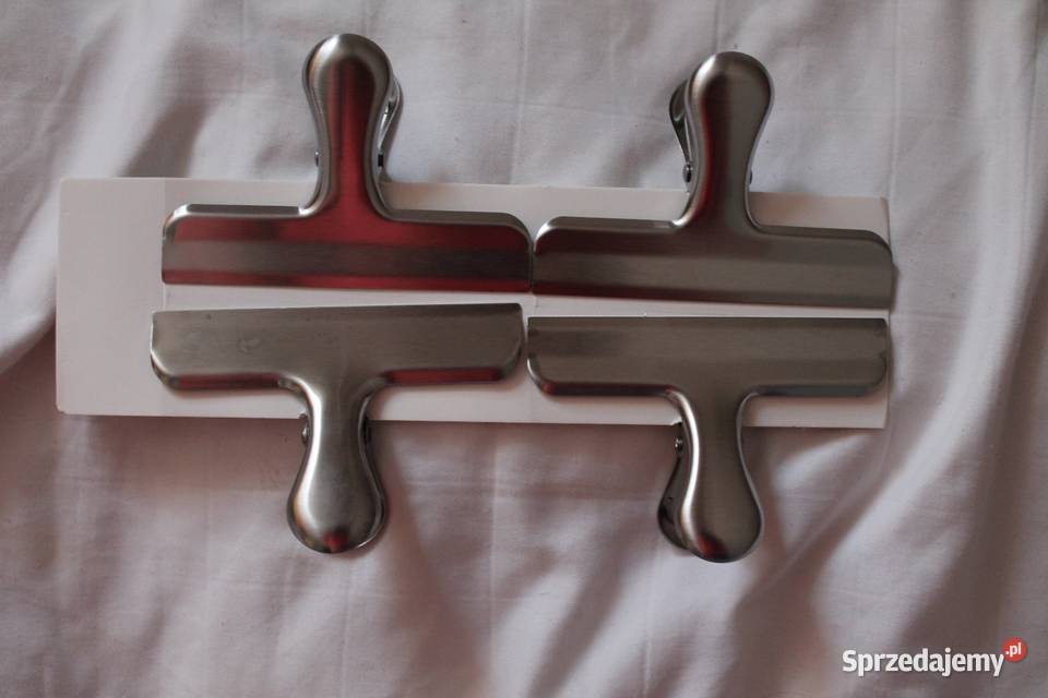 Klipsy zamykające metalowe 8 sztuk Nowinka