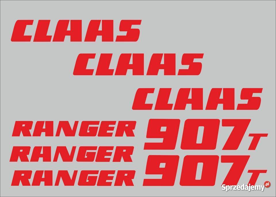 naklejki claas ranger 907t Pozostałe Jeżewo