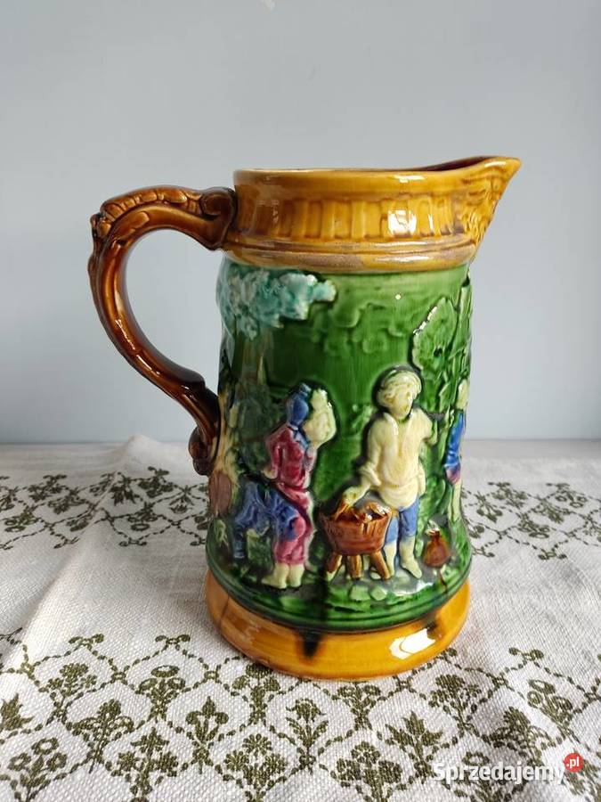 Dzbanek kufel ceramiczny Antique Boch Freres Porcelana i szkło Głuchołazy