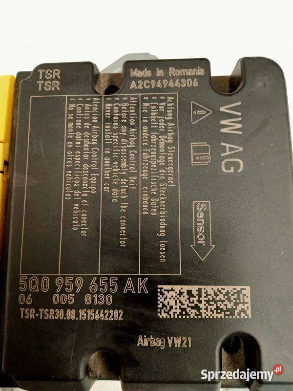 moduł sensor poduszek skoda octavia III superb wielkopolskie Rakoniewice
