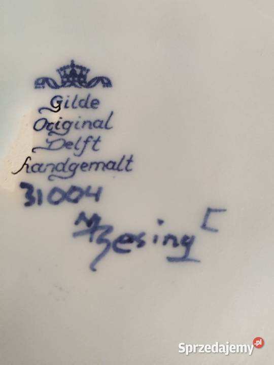 Przepiękny dzbanek Gilde orginal Delf Drawno