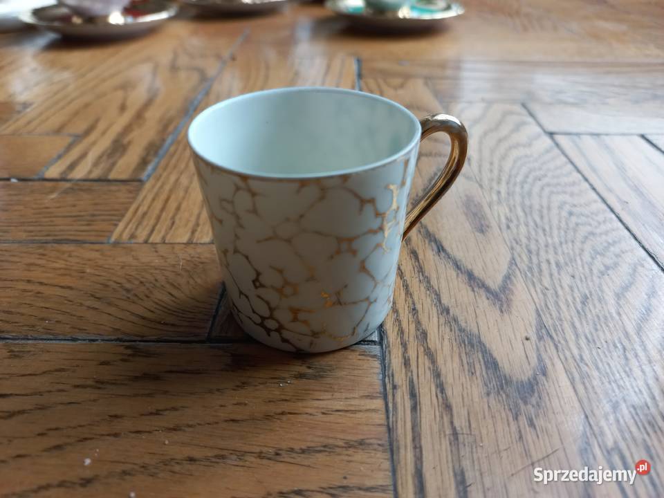 porcelana śliczny mini kubeczek KPM Germany Piastów