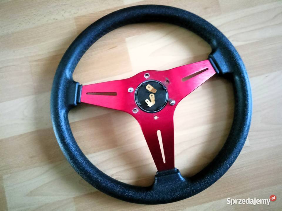 Kierownica czerwona sportowa 350mm osobowe sprzedam