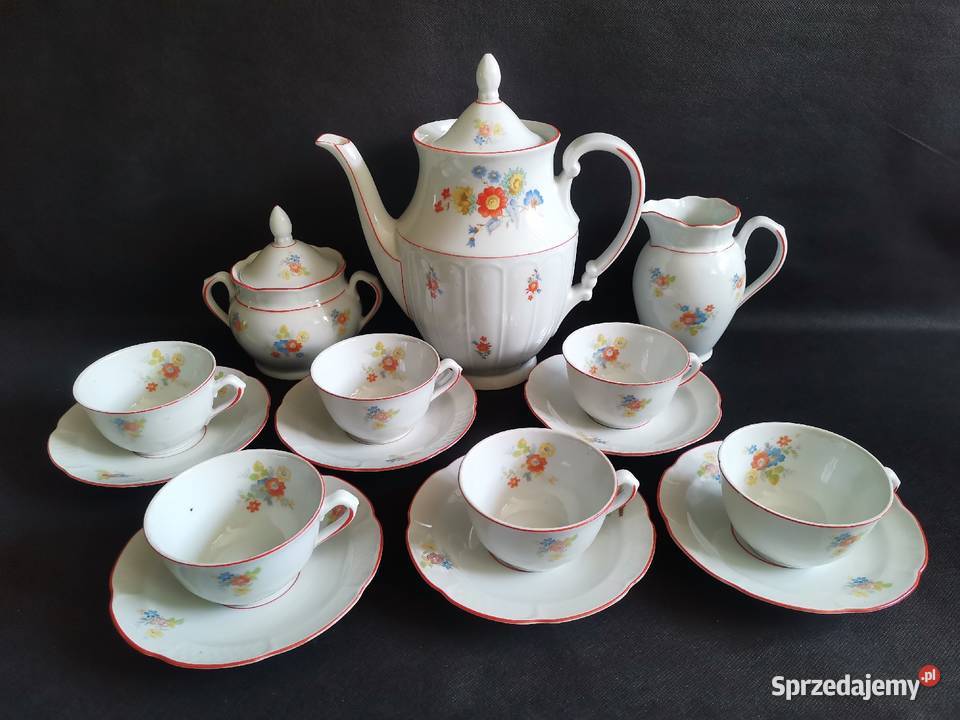 Stary przedwojenny serwis kawowy porcelana Katowice sprzedam