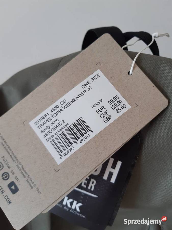 Nowy plecak miejscji Jack Wolfskin Traveltopia małopolskie Kraków