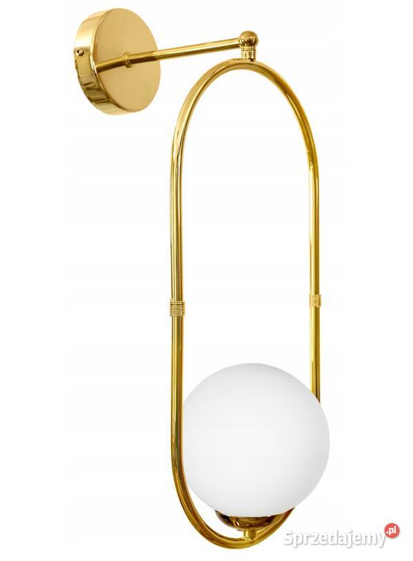 KINKIET ŚCIENNY Polski ZŁOTA LAMPA SZKLANA KULA podlaskie Choroszcz sprzedam