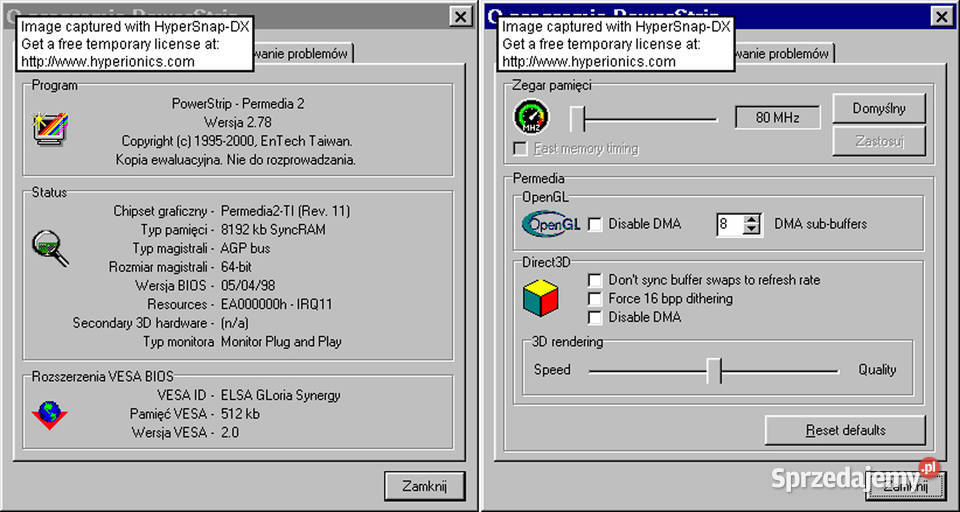 ELSA Gloria Synergy Permedia II Winner 2000 44MB Karty graficzne Cielądz