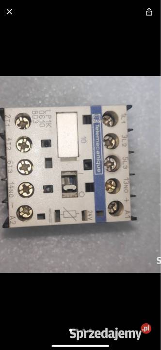 Stycznik LP1 K0901 BD3 Parametry 24 VDC 4kW 9A Produkcja Gliwice