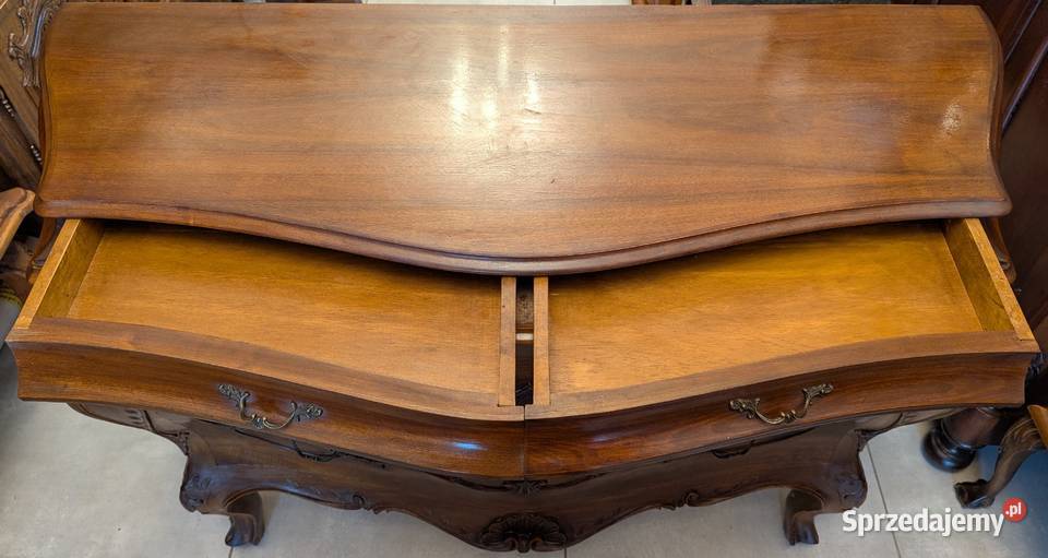Wspaniała komoda neobarokowa orzech sklep Dąbrowa Górnicza