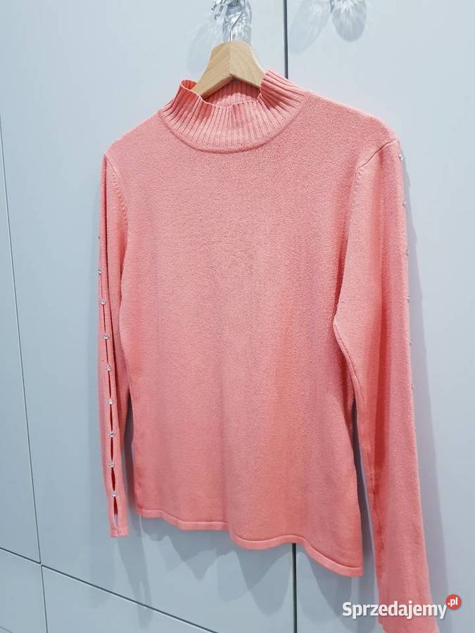 Damski dzianinowy sweter z kryształkami śląskie Dąbrowa Górnicza