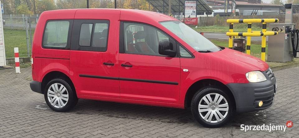 VW Caddy Life 14 MPI 2008r 2x drzwi przesuwne 5 światła przeciwmgielne mazowieckie Nasielsk