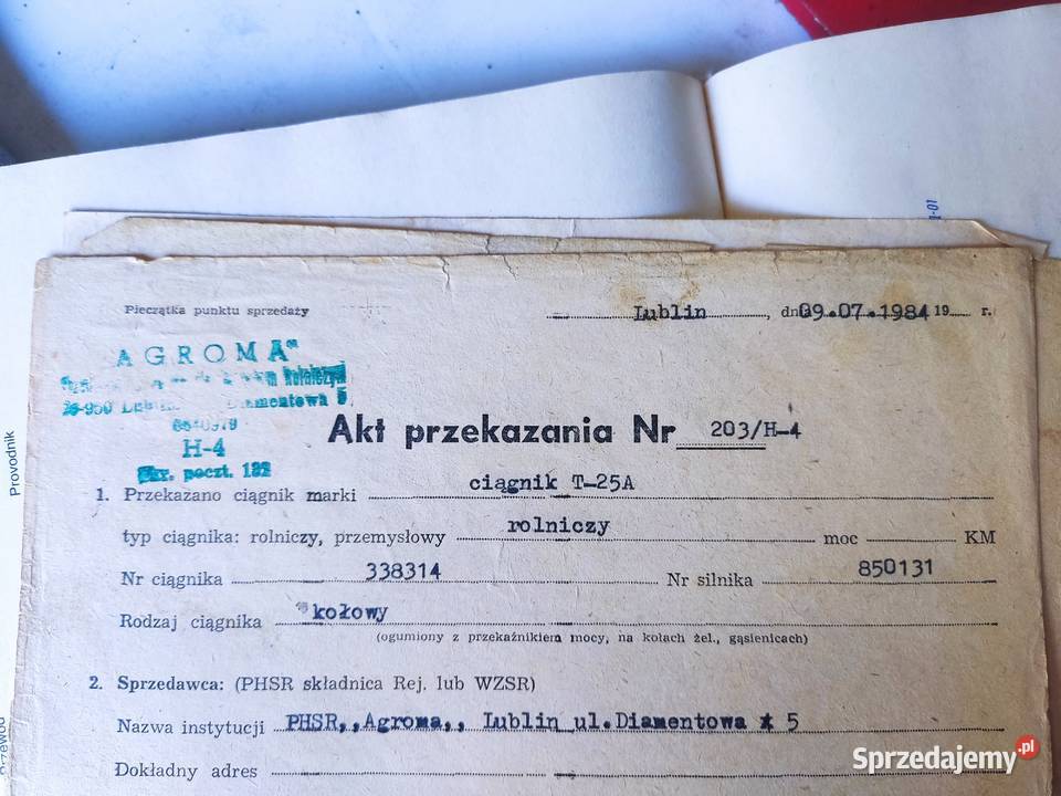 ciągnik t 25 władimirec pierwszy właściciel sprzedam