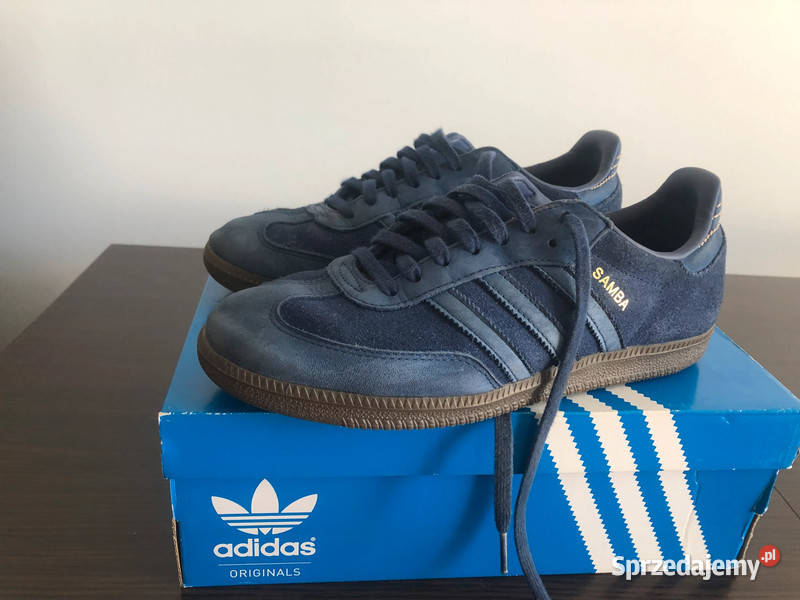 buty adidas niebieskie 42 skóra ekologiczna Krosno sprzedam