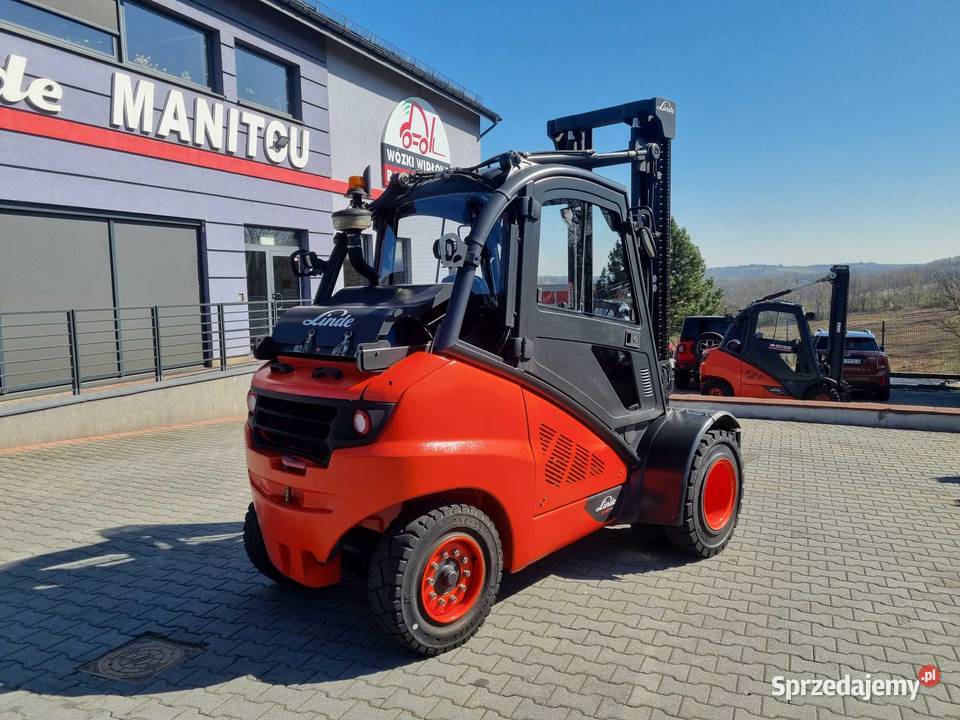Gazowy wózek widłowy Linde H45T02 przesuw boczny Linde Mogilany sprzedam