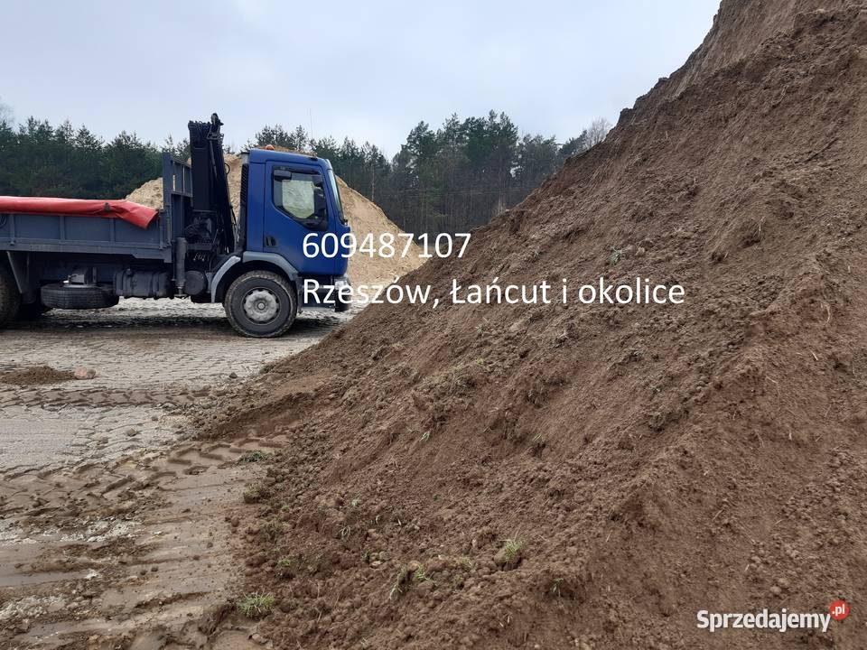ziemia ogrodowa piasek kopany plukany