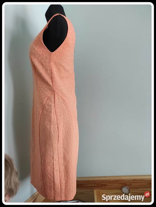 QUIOSQUE Pastelowa morelowa sukienka 42 XL Płock