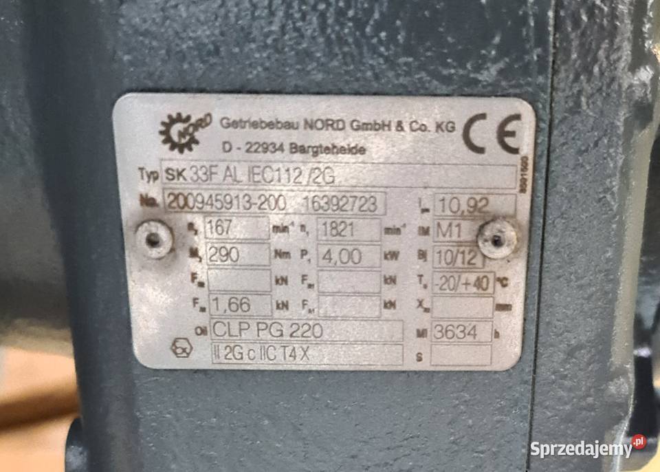 Pompa śrubowa ślimakowa spożywcza Netzsch Błonie