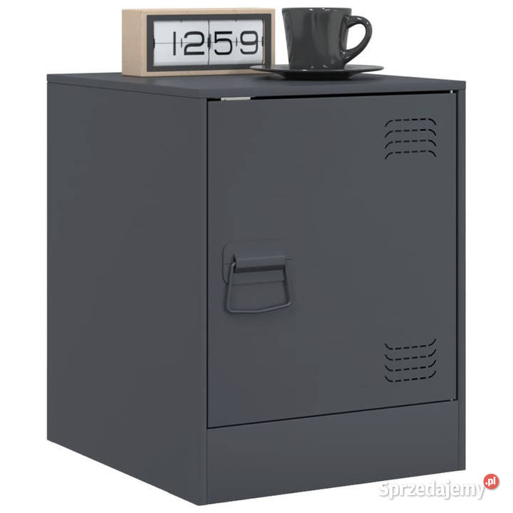 Szafka nocna antracytowa 345x39x44 stal WM841611 mazowieckie Warszawa