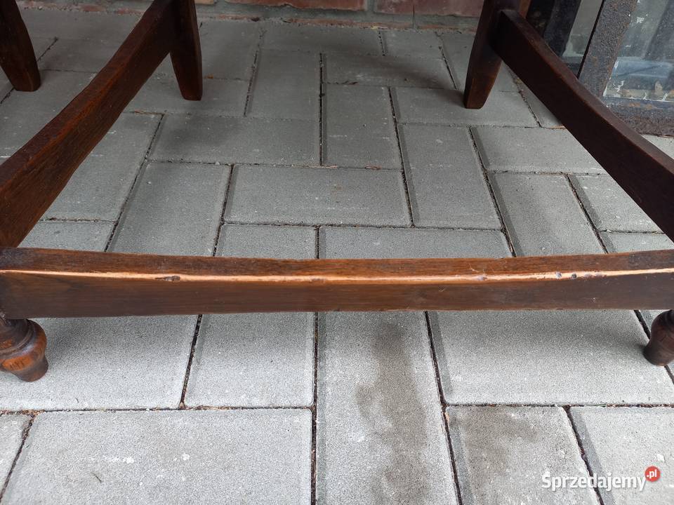 Krzesła stylowe drewniane z materiałową Gawroniec